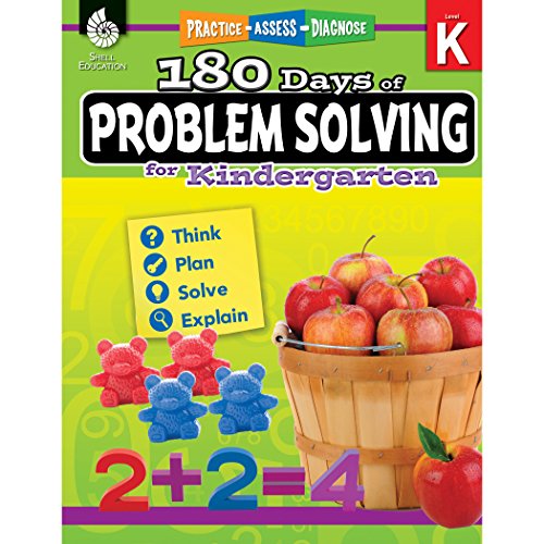180 Days of Problem Solving for Kindergarten – Build Math Fluency with this Kindergarten Math Workbook (180 Days of Practice)