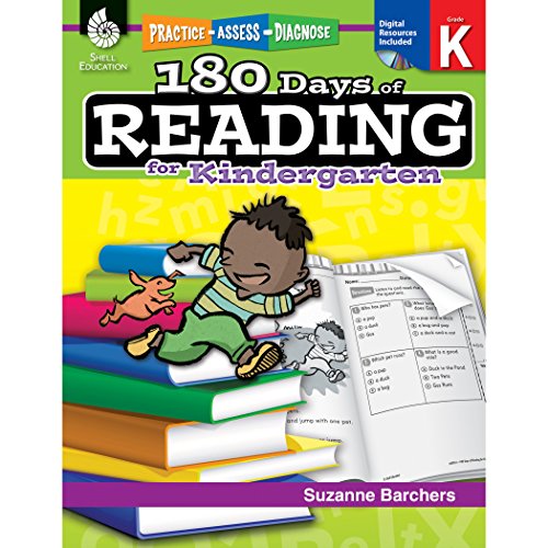 180 Days of Reading: Grade K - Daily Reading Workbook for Classroom and Home. Sight Word and Phonics Practice. Kindergarten School Level Activities