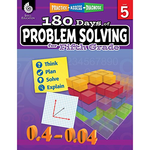 180 Days of Problem Solving for Fifth Grade – Build Math Fluency with this 5th Grade Math Workbook (180 Days of Practice)
