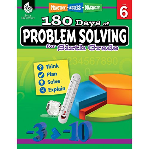 180 Days of Problem Solving for Sixth Grade – Build Math Fluency with this 6th Grade Math Workbook (180 Days of Practice)