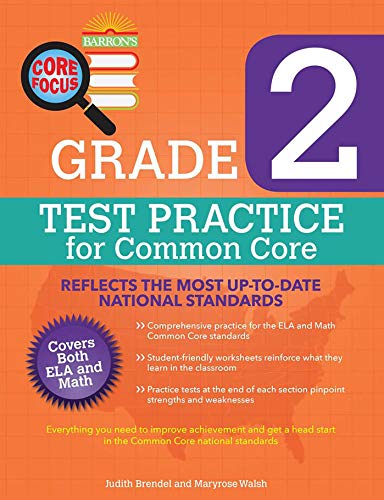 Barron's Core Focus Grade 2: Test Practice for Common Core