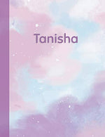 Tanisha: Personalized Composition Notebook – College Ruled (Lined) Exercise Book for School Notes. Assignments. Homework. Essay Writing. Purpl