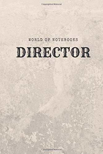Director: notebook for director. Journal. Diary (110 Pages. Blank. 6 x 9)