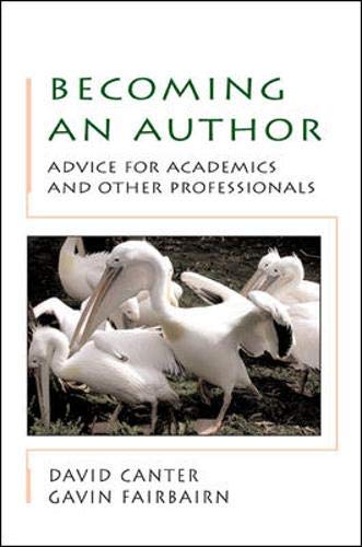 Becoming an author: advice for academics and professionals