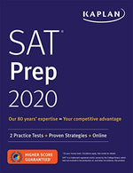 SAT Prep 2020: 2 Practice Tests + Proven Strategies + Online (Kaplan Test Prep)
