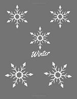 Winter: Notebook  - LARGE 8.5X11 INCHES (21.59-27.94 cm) - lines - Glossy