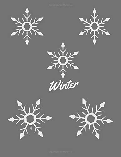 Winter: Notebook  - LARGE 8.5X11 INCHES (21.59-27.94 cm) - lines - Glossy