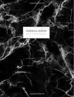 Cornell Notes Notebook: Black White Marble Chic Cornell Note Paper Notes Taking Journal for School Students College Ruled Lined Large Notebook. 8.5