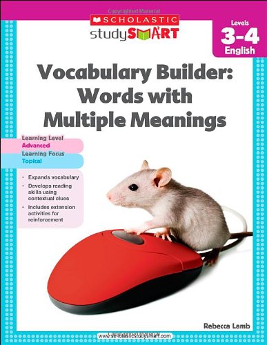 Scholastic Study Smart Vocabulary Builder: Words with Multiple Meanings Level 3-4