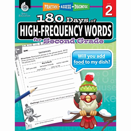 180 Days of High-Frequency Words for Second Grade - Learn to Read Second Grade Workbook - Improves Sight Words Recognition and Reading Comprehension