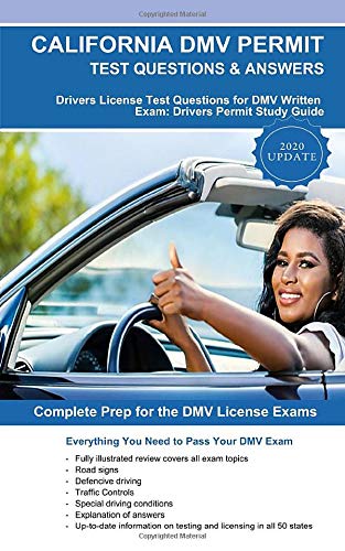 California DMV Permit Test Questions & Answers: Drivers License Te –  testpreparation178