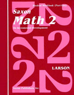Saxon Math 2: An Incremental Development Part 1 & 2 (Workbook and Fact Cards-2  volume set)