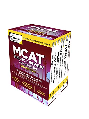 The Princeton Review MCAT Subject Review Complete Box Set. 3rd Edition: 7 Complete Books + 3 Online Practice Tests (Graduate School Test Preparation