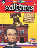 180 Days of Social Studies: Grade 1 - Daily Social Studies Workbook for Classroom and Home. Cool and Fun Civics Practice. Elementary School Level ..