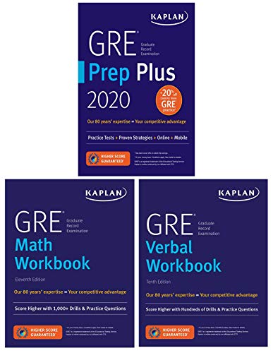 GRE Complete 2020: 3-Book Set: 6 Practice Tests + Proven Strategies + Online (Kaplan Test Prep)