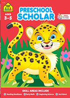 School Zone - Preschool Scholar Workbook - 64 Pages. Ages 3 to 5. Preschool to Kindergarten. Reading Readiness. Early Math. Science. ABCs. Writing.