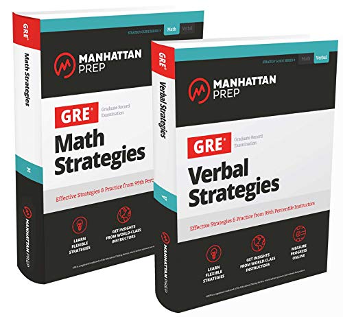 GRE Math & Verbal Strategies Set: Comprehensive Content Review & 6 Online Practice Tests from 99th Percentile Instructors (Manhattan Prep GR