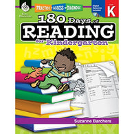 180 Days of Reading: Grade K - Daily Reading Workbook for Classroom and Home. Sight Word and Phonics Practice. Kindergarten School Level Activities