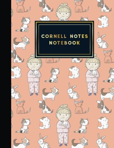 Cornell Notes Notebook: Cornell Journal. Cornell Note Taking System. Note Taking Journal For Women. Cute Veterinary Animals Cover. 8.5" x 11&qu