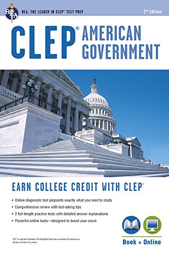 CLEP® American Government Book + Online (CLEP Test Preparation)