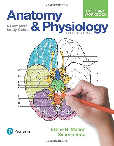 Anatomy and Physiology Coloring Workbook: A Complete Study Guide (12th Edition)