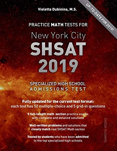Practice Math Tests For SHSAT (Volume 2)