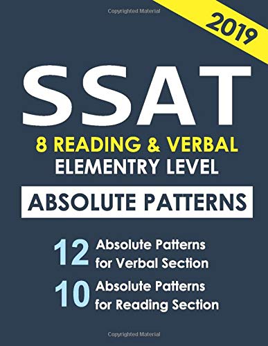 SSAT 8 Reading & Verbal Elementary Level: + 20 hidden rules in verbal (HACKERS) (Volume 1)