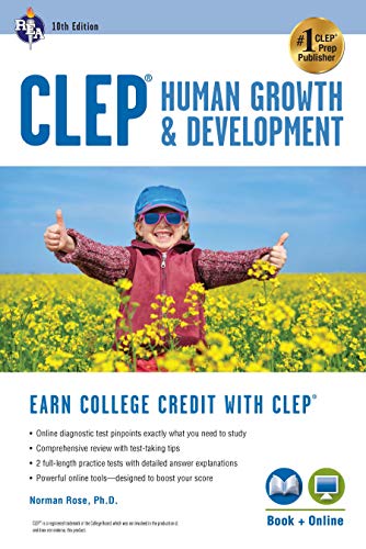 CLEP® Human Growth & Development. 10th Ed.. Book + Online (CLEP Test Preparation)