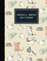 Cornell Notes Notebook: Cornell Method Notebook. Cornell Note Taking System Book. Note Taking Notebook. Cute Veterinary Animals Cover. 8.5" x 1