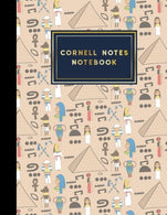 Cornell Notes Notebook: Cornell Note Taking Pad. Cornell Notes Paper. Note Taking Templates. Cute Ancient Egypt Pyramids Cover. 8.5" x 11"