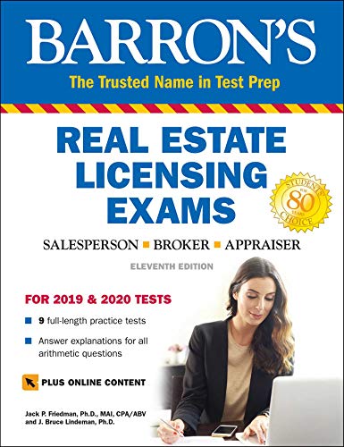 Barron's Real Estate Licensing Exams with Online Digital Flashcards (Barron's Test Prep)