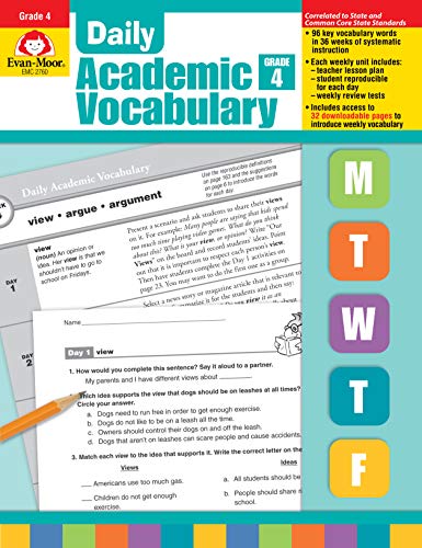 Daily Academic Vocabulary. Grade 4
