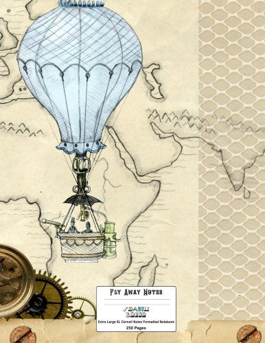 Cornell Notes XL Notebook: 8.5" x 11" 250 page. Extra Large Cornell Notebook: Fly Away Notes Cover Design