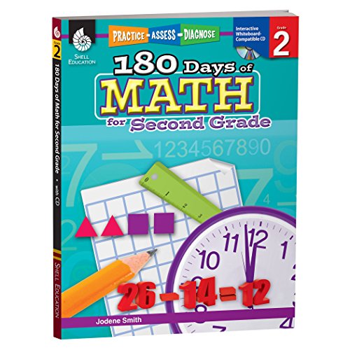 180 Days of Math: Grade 2 - Daily Math Practice Workbook for Classroom and Home. Cool and Fun Math. Elementary School Level Activities Created by Te