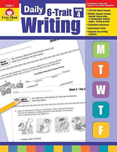 Evan-Moor Daily Math Practice. Grade 4 - Teacher's Edition. 36 Weeks of Math Activities for Fourth Graders (Daily 6 Trait Writing)