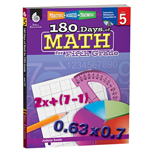 180 Days of Math: Grade 5 - Daily Math Practice Workbook for Classroom and Home. Cool and Fun Math. Elementary School Level Activities Created by Te