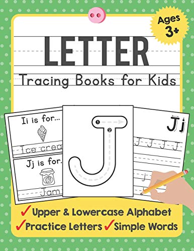 Letter Tracing Books for Kids Ages 3-5: A Beginning Letter Tracing Book for Toddlers (A-Z) With Activity Book for Kids (TueBaah Handwriting Workbook