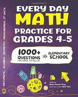 Every Day Math Practice: 1000+ Questions You Need to Kill in Elementary School | Math Workbook | Elementary School Study Practice Notebook | Grades