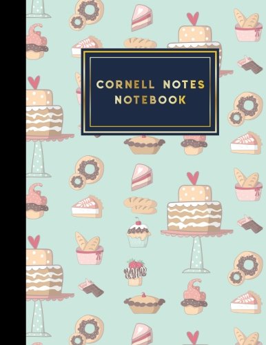 Cornell Notes Notebook: Cornell Note Taking. Cornell Notes Notepad. Note Taking Paper. Cute Baking Cover. 8.5" x 11". 200 pages (Volume 19