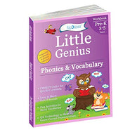 Phonics & Vocabulary: Pre Kindergarten Workbook (Little Genius Series): Learn Pronunciation of Short & Long Vowels. Consonants and Build Voc