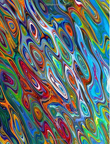 Composition Notebook Wide Ruled Lined Paper 8.5" x 11". 200 Pages: Warm and Cold Colors Collide