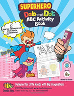 Dab and Dot Markers Superhero ABC Workbook: UNIQUELY DESIGNED The superboy and supergirl combo ABC activity books are uniquely designed. and can tea