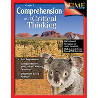Comprehension and Critical Thinking 6th Grade – Sixth grade workbook with lessons to improve comprehension. critical thinking and test taking